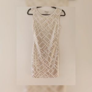 White Glitter Dress